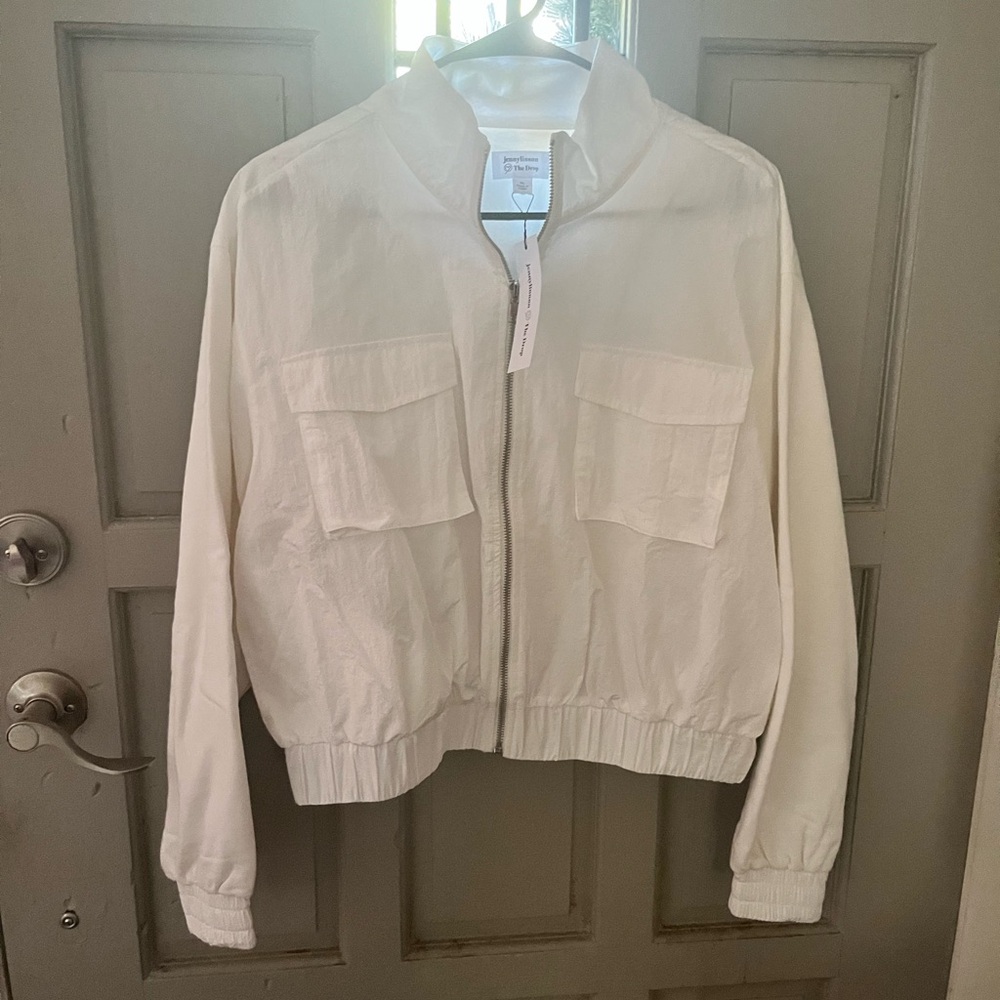 Elegant Cream Utility Jacket